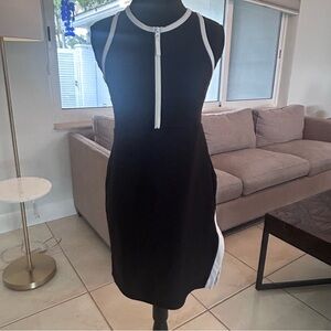 Sage Collective Preppy Black & White Pickleball or Tennis Dress